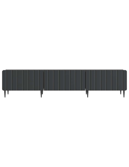 Mobile TV Nero 147 x 34,5 x 32 cm Legno ingegnerizzato