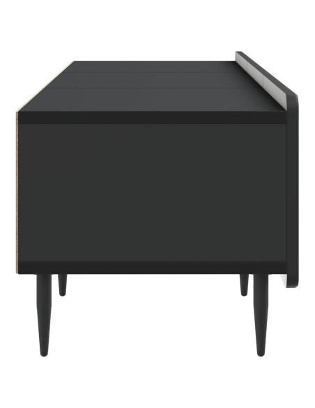 Mobile TV Nero 147 x 34,5 x 32 cm Legno ingegnerizzato