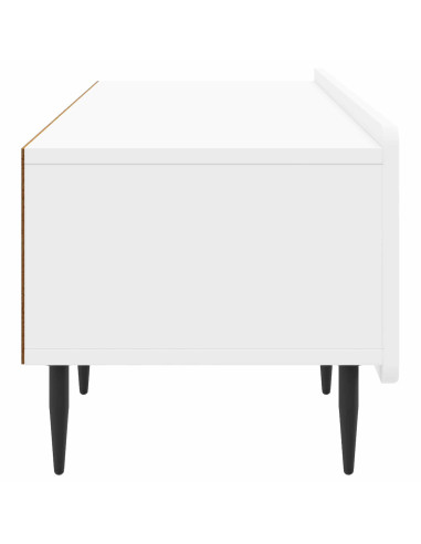 Mobile TV Bianco Lucido 147 x 34,5 x 32 cm Legno ingegnerizzato