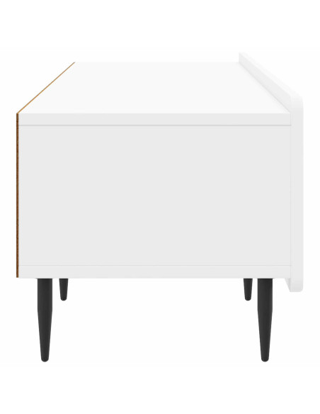 Mobile TV Bianco Lucido 147 x 34,5 x 32 cm Legno ingegnerizzato