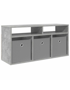Lowboard con cassetto Grigio cemento 87 x 27,5 x 43 cm 2