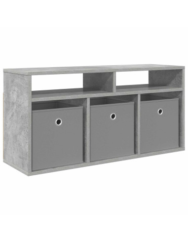 Lowboard con cassetto Grigio cemento 87 x 27,5 x 43 cm