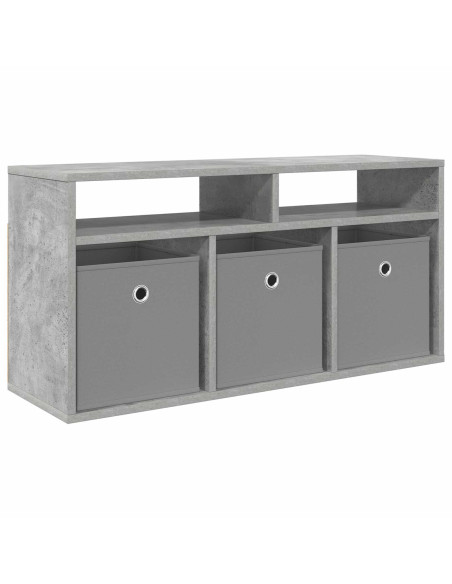 Lowboard con cassetto Grigio cemento 87 x 27,5 x 43 cm