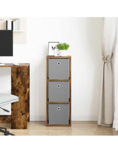 Credenza con cassetto Rovere fumé 30,5 x 27 x 84,5 cm