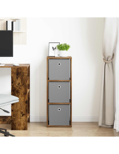Credenza con cassetto Rovere fumé 30,5 x 27 x 84,5 cm