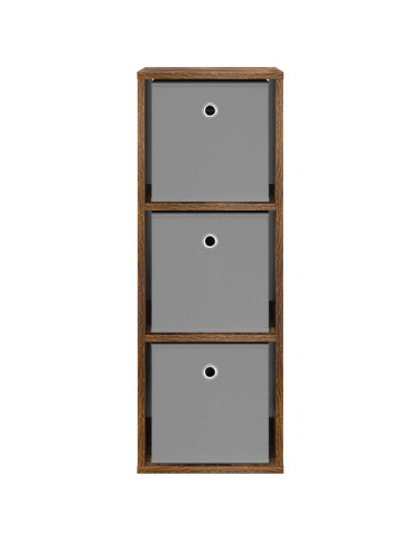Credenza con cassetto Rovere fumé 30,5 x 27 x 84,5 cm