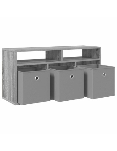 Lowboard con cassetto Grigio Sonoma 87 x 27,5 x 43 cm