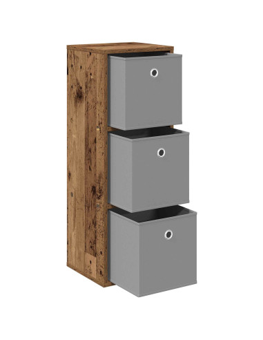 Credenza con cassetto Legno vecchio 30,5 x 27 x 84,5 cm