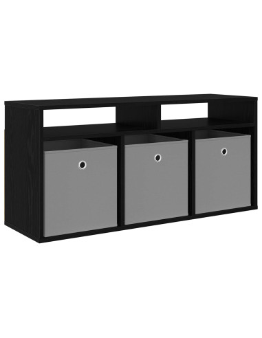 Lowboard con cassetto Rovere Nero 102 x 32 x 48,5 cm