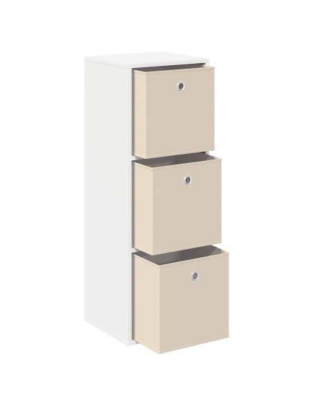 Credenza con cassetto Bianco 35 x 32 x 99,5 cm