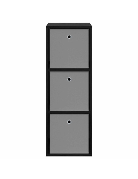 Credenza con cassetto Rovere Nero 35 x 32 x 99,5 cm