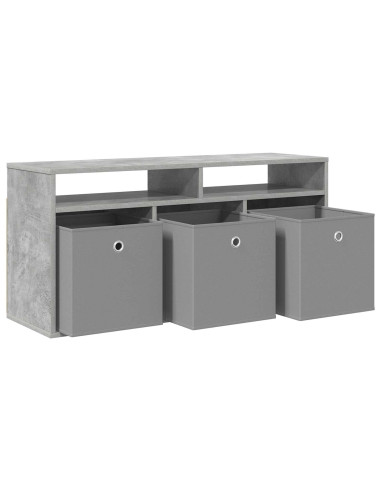 Lowboard con cassetto Grigio cemento 102 x 32 x 48,5 cm