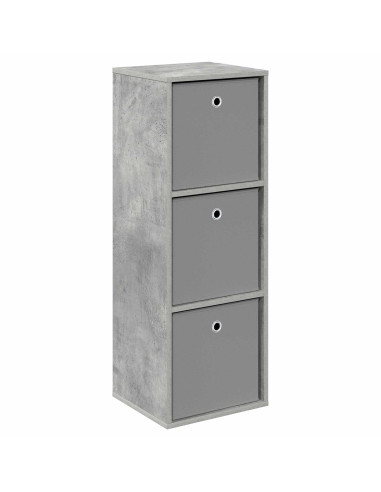 Credenza con cassetto Grigio cemento 35 x 32 x 99,5 cm