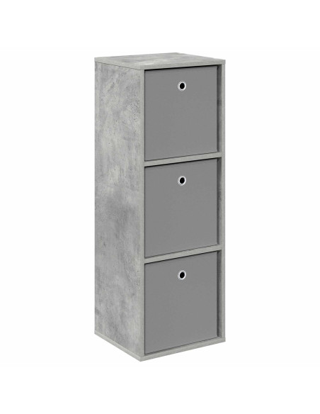 Credenza con cassetto Grigio cemento 35 x 32 x 99,5 cm