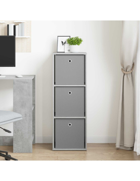 Credenza con cassetto Grigio cemento 35 x 32 x 99,5 cm
