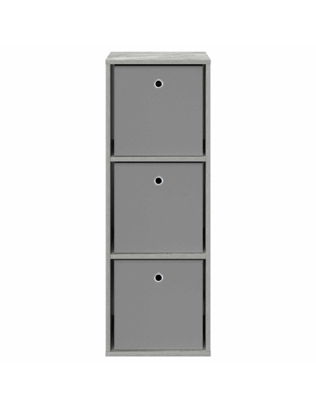 Credenza con cassetto Grigio cemento 35 x 32 x 99,5 cm