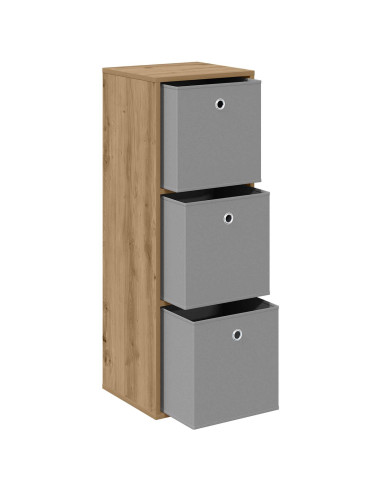 Credenza con cassetto Rovere artigianale 35 x 32 x 99,5 cm