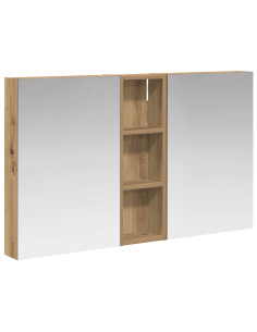 Set di Armadi da Bagno con porta 3 pcs 100 x 10,5 x 60,5 cm 2