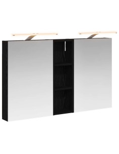 Set di Armadi da Bagno con porta 3 pcs 100 x 10,5 x 60,5 cm 2