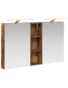 Set di Armadi da Bagno con porta 3 pcs 100 x 10,5 x 60,5 cm 2