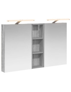Set di Armadi da Bagno con porta 3 pcs 100 x 10,5 x 60,5 cm 2