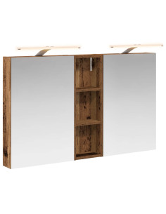 Set di Armadi da Bagno con porta 3 pcs 100 x 10,5 x 60,5 cm 2
