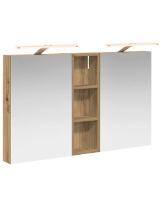 Set di Armadi da Bagno con porta 3 pcs 100 x 10,5 x 60,5 cm 2