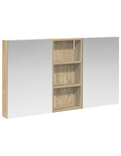 Set di Armadi da Bagno con porta 3 pcs 110 x 10,5 x 60,5 cm 2