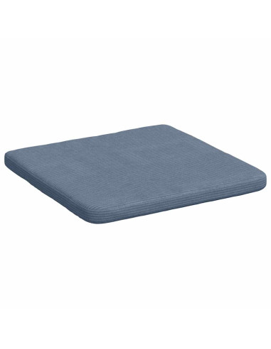 Cuscini per Seduta 4 pcs Blu 40 x 40 x 3 cm Tessuto in Cords
