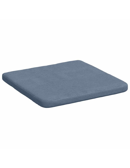 Cuscini per Seduta 4 pcs Blu 40 x 40 x 3 cm Tessuto in Cords