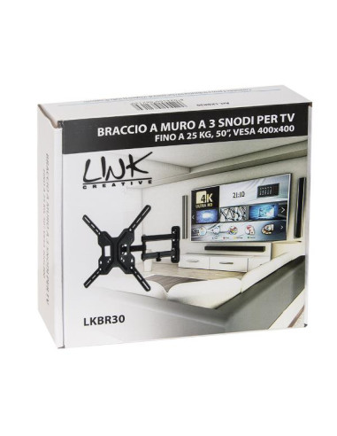 BRACCIO A MURO A 3 SNODI TV 50