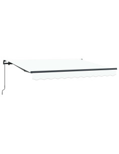 Tenda Retrattile Bianco 250 x 200 cm Tessuto 2