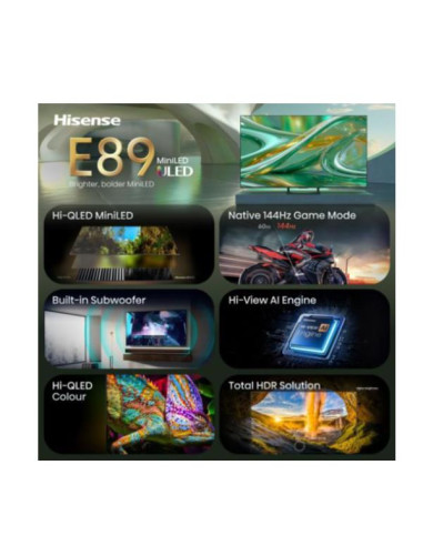 65 E89S MINI LED 4K UHD VIDAA 144HZ