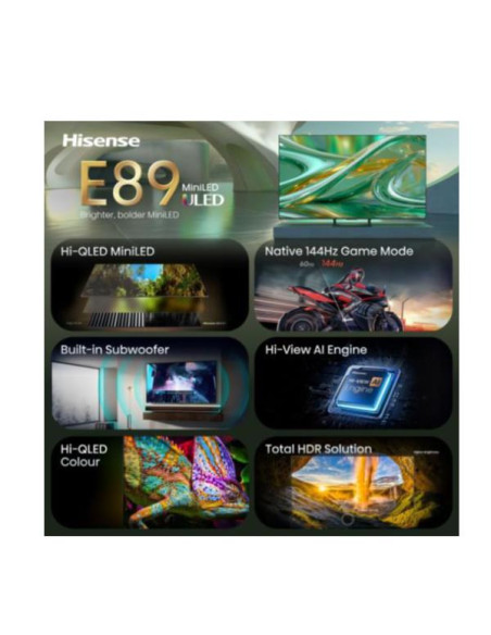 65 E89S MINI LED 4K UHD VIDAA 144HZ