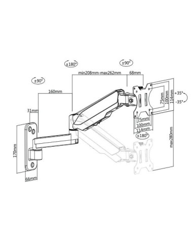 VALUE LCD MONITOR ARM WALL