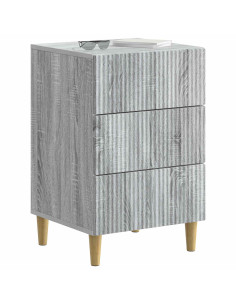 Armadio da Notte con cassetto Grigio Sonoma 43 x 41 x 66,5 cm 2