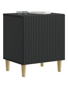 Armadio da Notte Nero 43 x 34,5 x 50 cm Legno ingegnerizzato 2