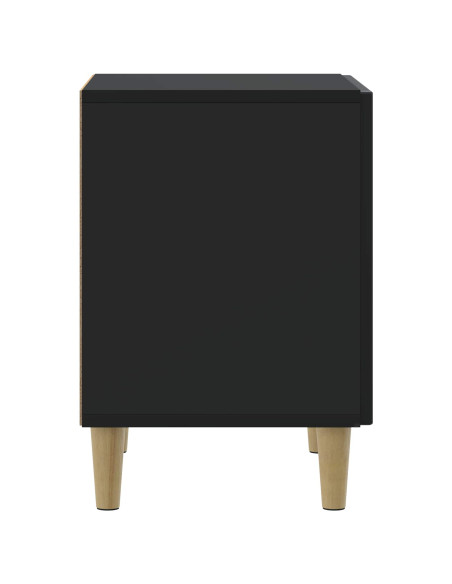 Armadio da Notte Nero 43 x 34,5 x 50 cm Legno ingegnerizzato