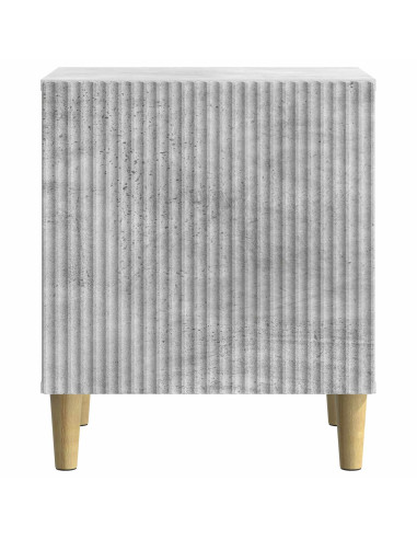 Armadio da Notte Grigio Cemento 43 x 34,5 x 50 cm
