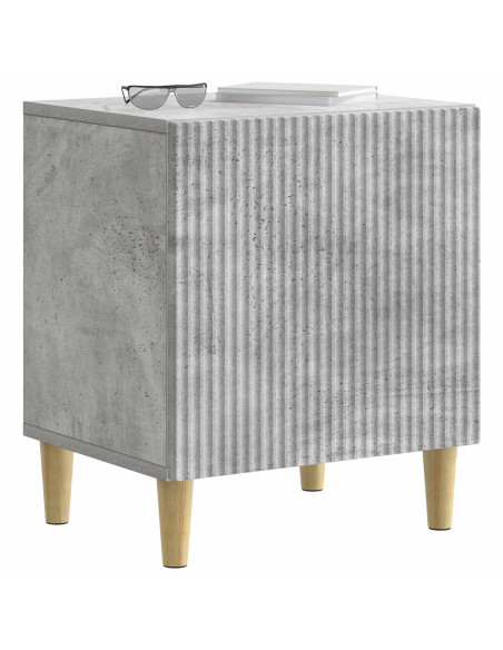 Armadio da Notte 2 pcs Grigio Cemento 43 x 34,5 x 50 cm