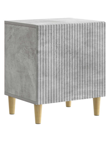Armadio da Notte 2 pcs Grigio Cemento 43 x 34,5 x 50 cm