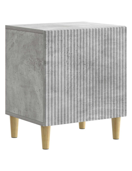 Armadio da Notte 2 pcs Grigio Cemento 43 x 34,5 x 50 cm