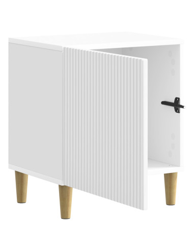 Armadio da Notte 2 pcs Bianco Lucido 43 x 34,5 x 50 cm
