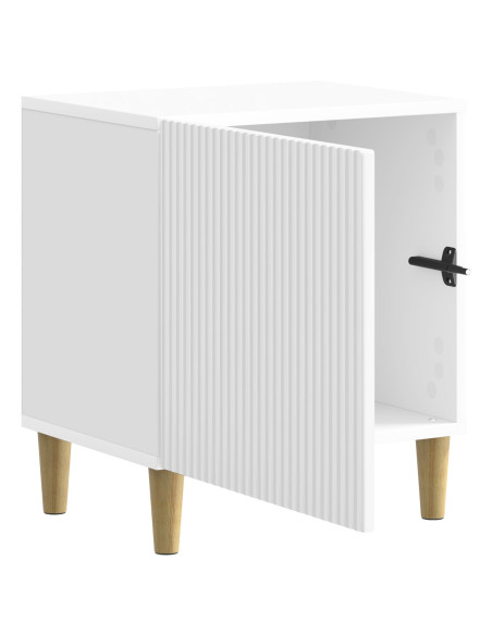 Armadio da Notte 2 pcs Bianco Lucido 43 x 34,5 x 50 cm