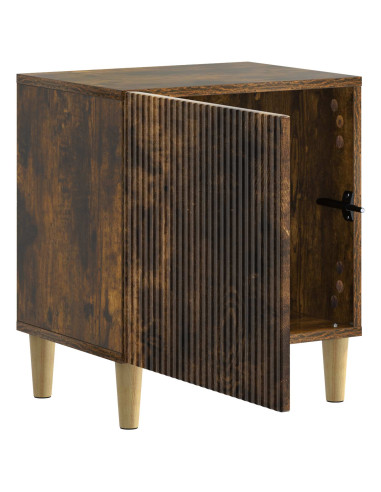 Armadio da Notte Rovere Fumo 43 x 34,5 x 50 cm