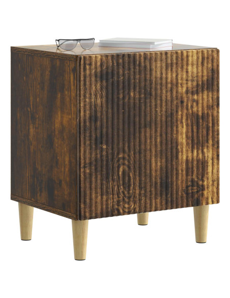 Armadio da Notte 2 pcs Rovere Fumo 43 x 34,5 x 50 cm