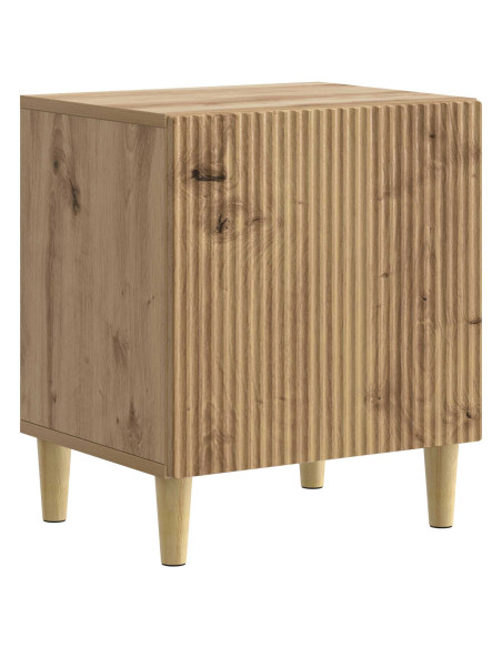 Armadio da Notte 2 pcs Rovere Artigianale 43 x 34,5 x 50 cm