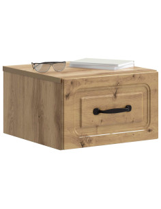 Mobiletto da notte a muro Rovere Artigianale 34,5 x 33 x 20 cm 2
