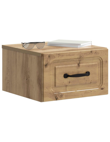 Mobiletto da notte a muro Rovere Artigianale 34,5 x 33 x 20 cm