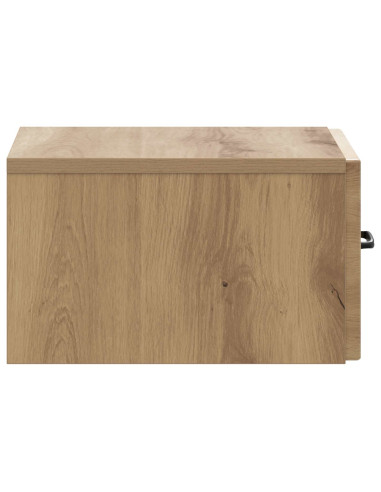 Mobiletto da notte a muro Rovere Artigianale 34,5 x 33 x 20 cm